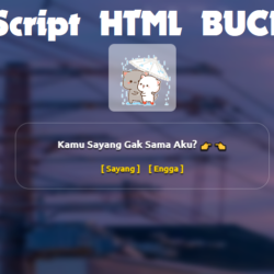 script html bucin keren